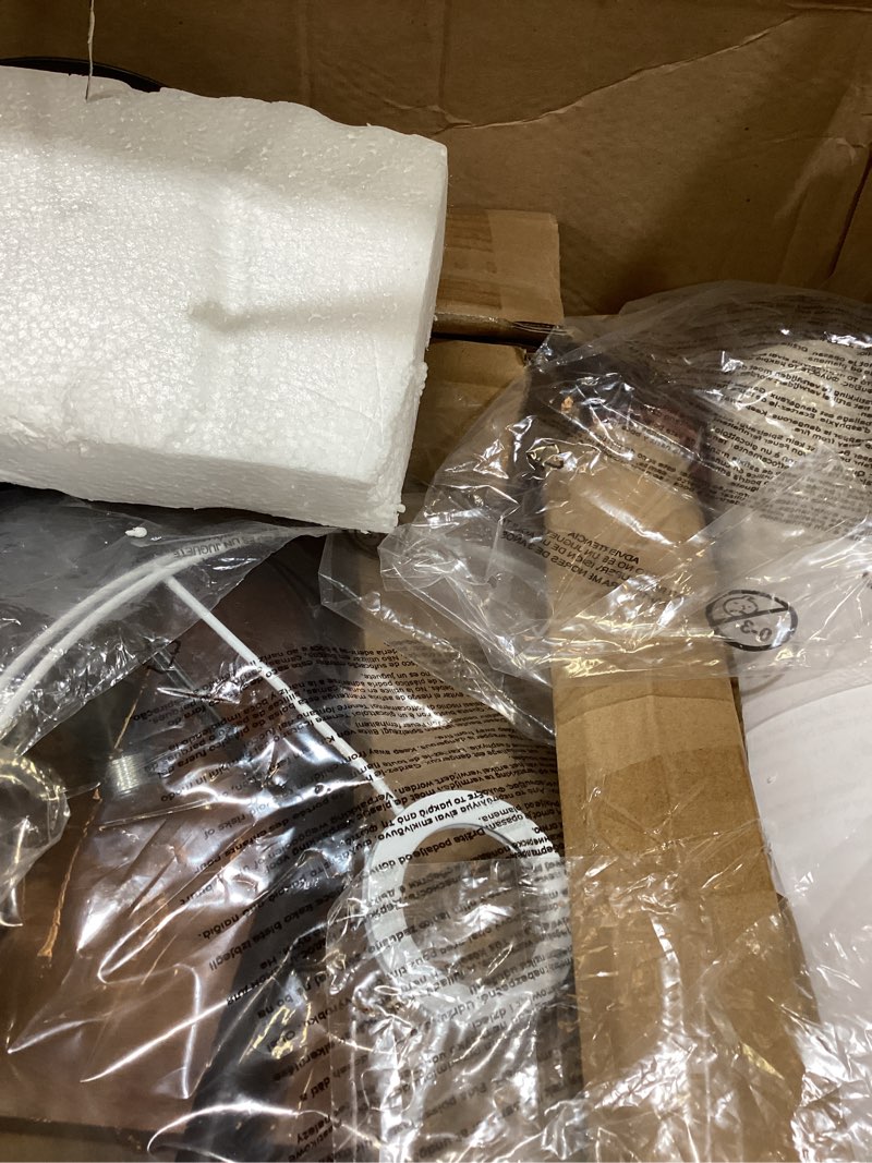 Condition photo showing New/Like New for ROTTOGOON Floor Lamp with Table, End Table Lamp with Remote Control and Charging Station(USB A & Type-C & AC Port), 4 Color Temperatures, Floor Lamps for Living Room, Bedroom and Home Office,Black