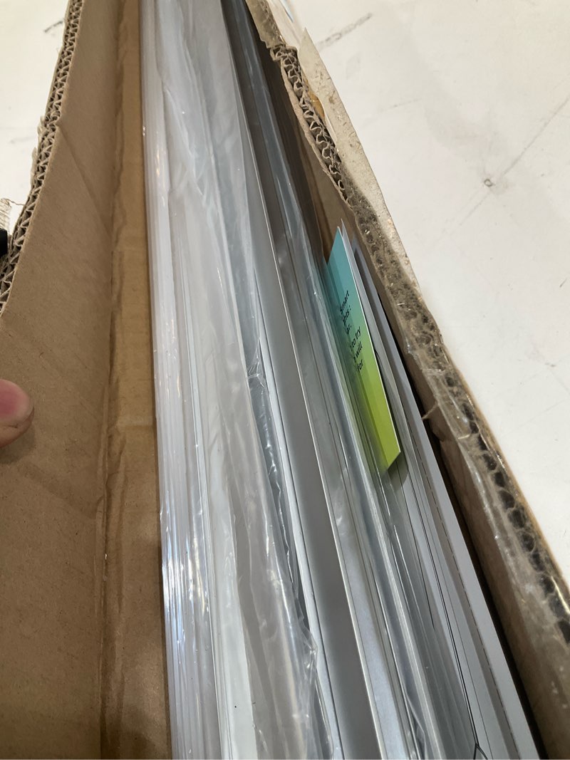 Condition photo showing Good Condition for hunhun 10-pack 3.3ft/1meter v shape led aluminum channel system with milky cover, end caps and mounting clips, aluminum profile for led strip light installations, very easy installation