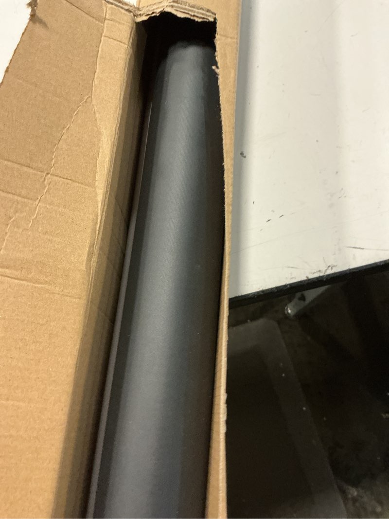 Condition photo showing As Is for chrisdowa cordless blackout roller shades for windows, thermal insulated uv protection pull down shades, total blackout window blinds for home, office, bedroom, door (65" w x 72" h, black) 65"w x 72"h black