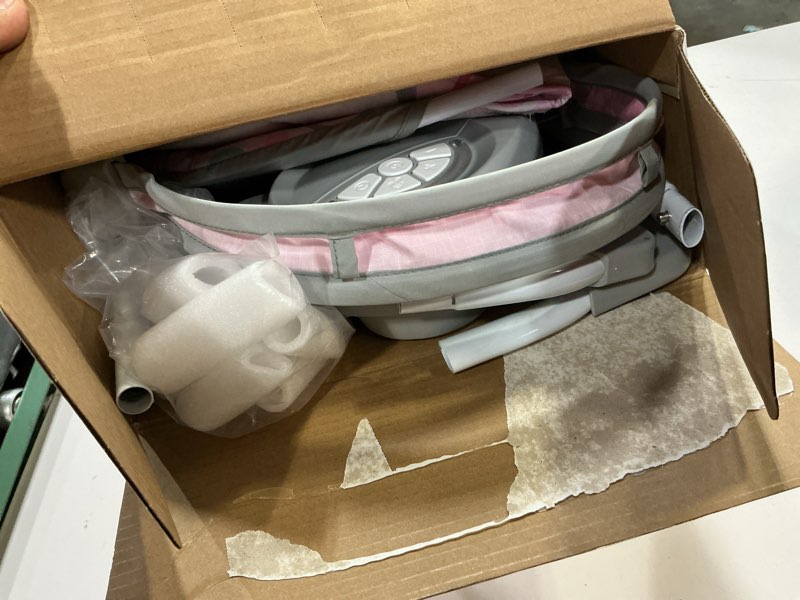 Condition photo showing Good Condition for bright starts pink paradise portable compact automatic baby swing with music, unisex, newborn +