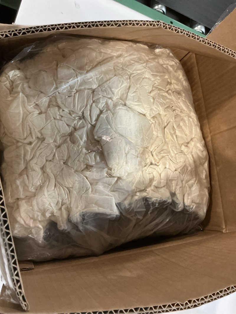 Condition photo showing New/Like New for HIGOGOGO Round Stuffed Pouf Ottoman, Long Faux Fur Poufs with Foam Chunk Filling, Fluffy and Furry Pouf Foot Stool Storage Ottoman, 20 X 15 Floor Poufs Foot Rest for Living Room, Beige 20INCH Beige