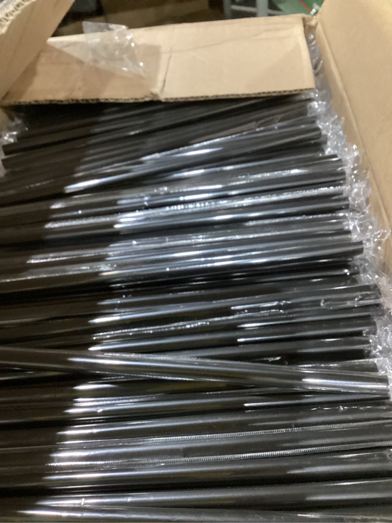 Condition photo showing As Is for disposable black plastic boba straws 9 inch - 8mm wide diameter individually wrapped (1200 count bulk) for bubble tea, smoothies, milkshakes - bpa-free & durable, elegant for parties, cafes, home use black 8mm-1200ct