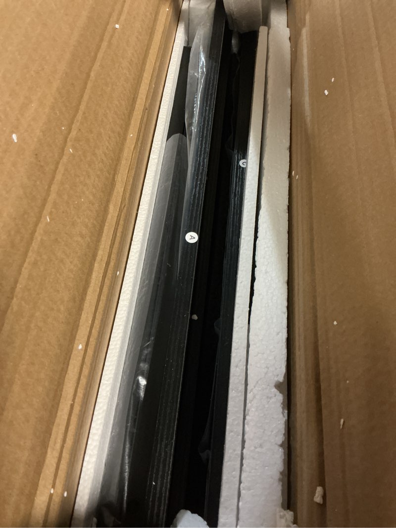 Condition photo showing Good Condition for DWANTON Dog Crate Furniture with Cushion, Wooden Kennel Table with Double Doors, Indoor Dog House, Large Size, 38.5" L, Black 38.5"L x 25.6"W x 26.8"H Black