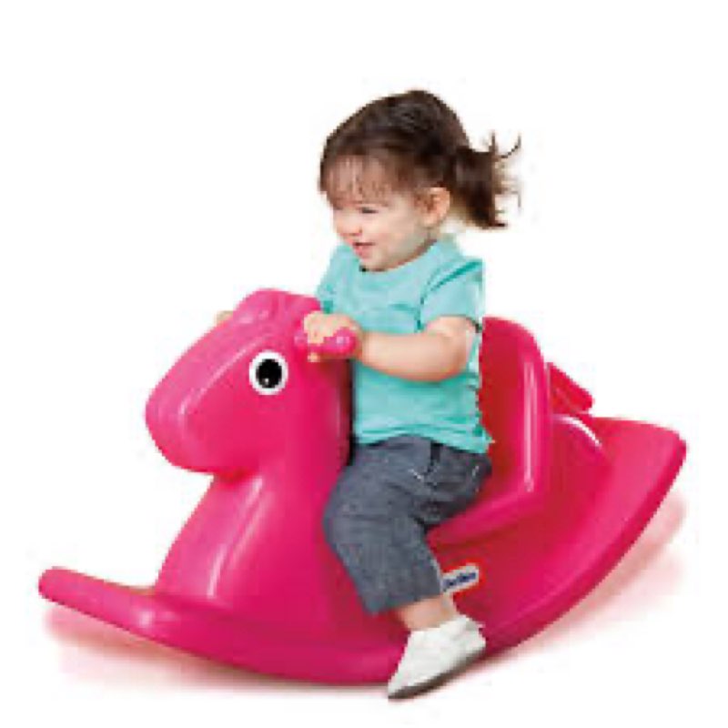 Little Tikes Kids Rocking Horse in Magenta  Classic Indoor Outdoor Toddler Ride-on Toy - For Kids Boys Girls Ages 12 Months to 3 Years Old