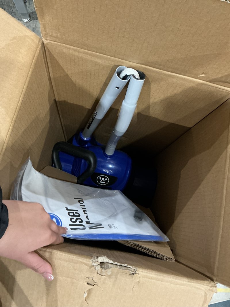 Condition photo showing As Is for westinghouse wsnow11sd corded snow shovel, 11-inches wide, electric snow shovel with 20ft throwing distance, plows 300lbs/min for driveway/steps/sidewalk/porch