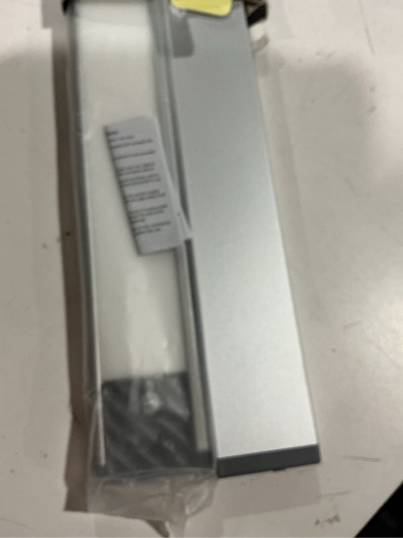 Condition photo showing As Is for hiboitec under cabinet lighting rechargeable closet lights wireless motion sensor light indoor, 50 led dimmable magnetic under counter light for kitchen, pantry, 2 pack, cool white light, 10 inch short silver (cool white light)