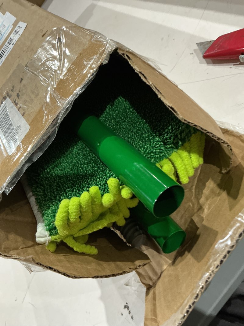 Condition photo showing Good Condition for libman 18" 2-sided microfiber dust mop, double sided dry wet mops for floor cleaning, hardwood, laminate, tile cleaner, 360 degree swivel head, 49” long handle dust mop kit