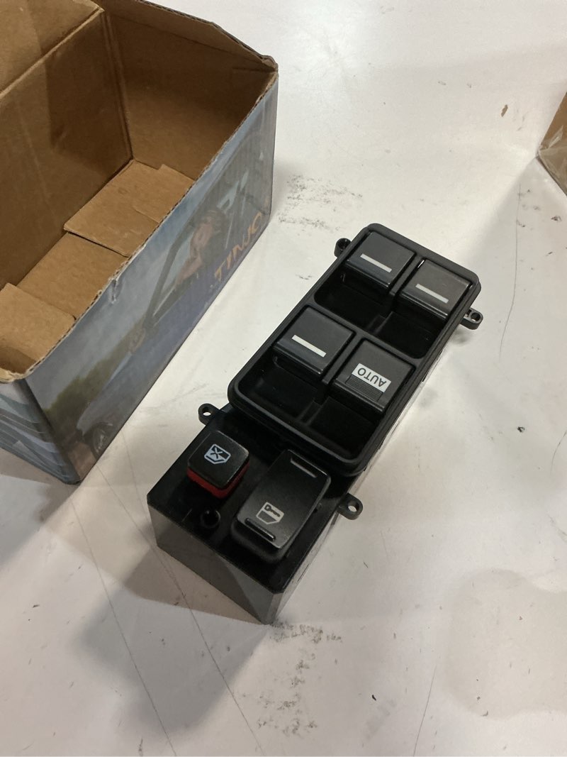 Condition photo showing Good Condition for front drive side power window master control switch for 2003-2007 honda accord dx lx se sedan 4-door 2.4l 3.0l replaces oe# 35750-sda-ho7 power window switch button 2003-2007 accord sedan dx lx se