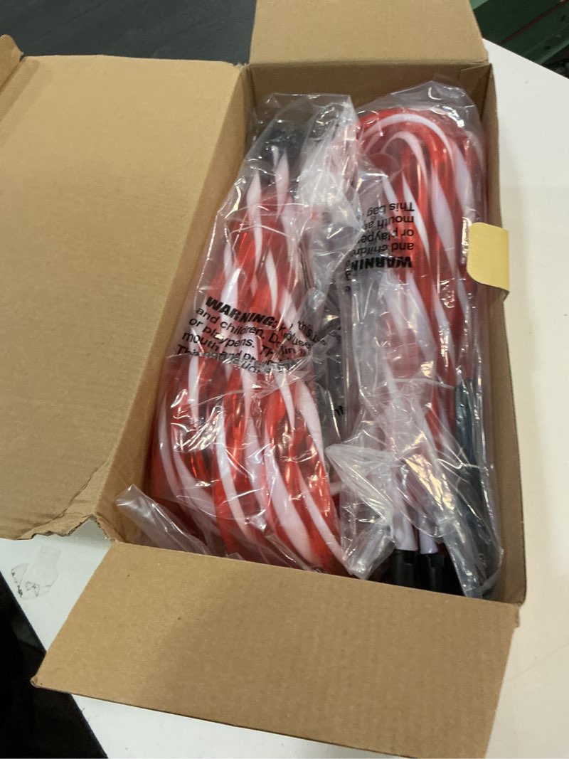 Condition photo showing New/Like New for 20 Pack Solar Christmas Candy Cane Lights, Christmas Decorations Outdoor Waterproof, Solar Powered Pathway Lights with 8 lighting Modes & Memory Function for Outside Party Garden Yard Patio Decoration 20 Pack (Solar Powered)