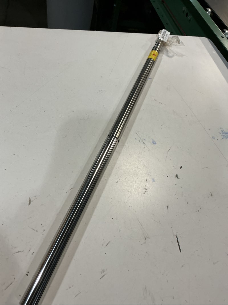Condition photo showing As Is for Closet Rods For Hanging Clothes, 17-40 Inch Adjustable Closet Rod, Stainless Steel Heavy Duty Closet Hanging Rod-Silver Silver 17"- 40"
