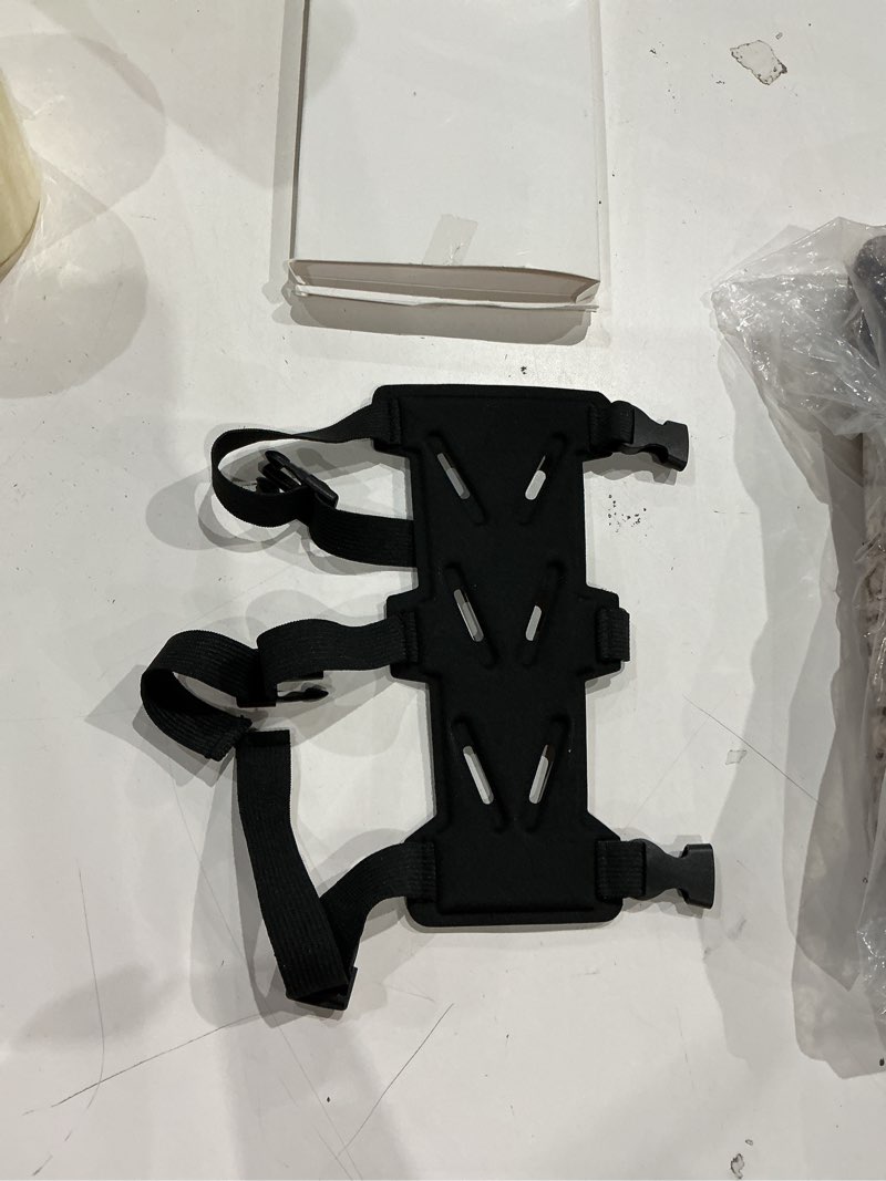 Condition photo showing Good Condition for archery arm guard, adjustable strap buckle bow arm guards & forearm protector bracer for adults, men, women. ideal for hunting, target shooting, and practice, black