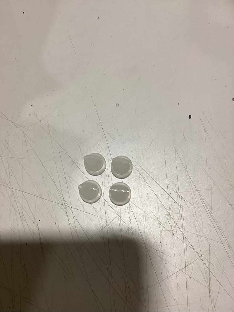 Condition photo showing Good Condition for momcozy mobile style | m6 valves, original mobile style| m6 breast pump replacement accessories, 4pcs 4pcs-valve transparent