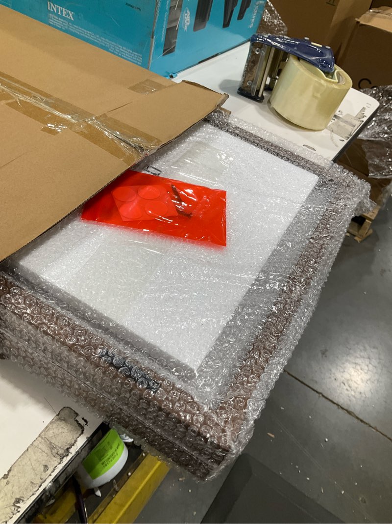 dlquarts 13x19 floating picture frame for 11x17/11x14 photos, 2-pack solid wood double plexiglass wa