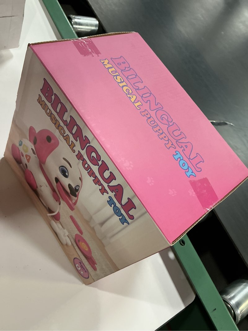 Condition photo showing New/Like New for puppy toy for 1 year old girl gift, musical baby toy 6-12-18 month, first birthday gifts for 1 year old girl boy, educational infant toys for 7 8 9 10-12 month pink