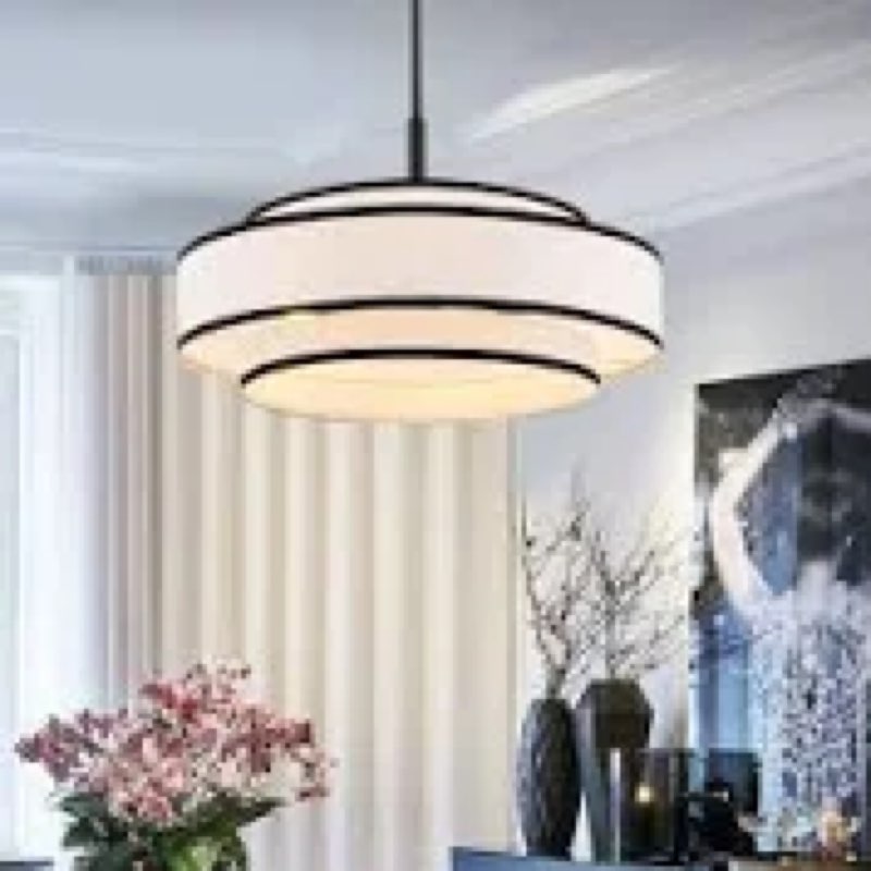 Aasim 5 - Light Dimmable Drum Chandelier