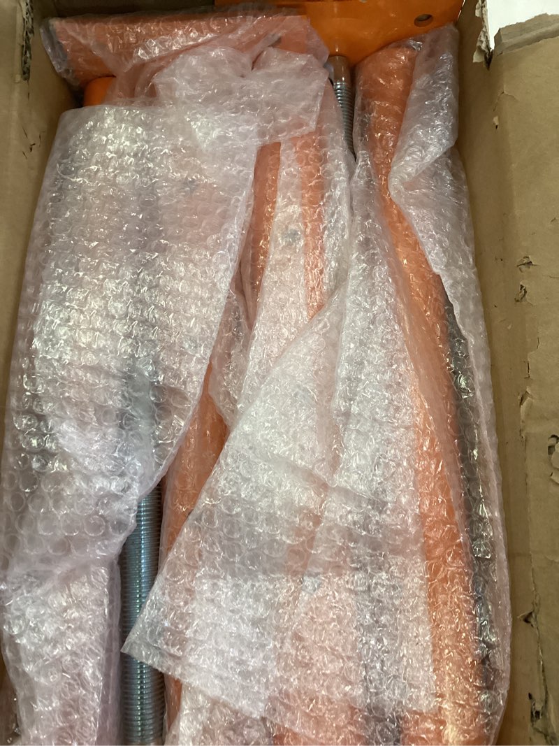 Condition photo showing New/Like New for House Jacks for Leveling, 2 Pack Adjustable Jack Post 19" -38" Basement Floor Jack, Screw Floor Jack Post Supports Stabilizer Jacks for House Foundation, Stairs, Porches, Roof Beams 2PC Orange