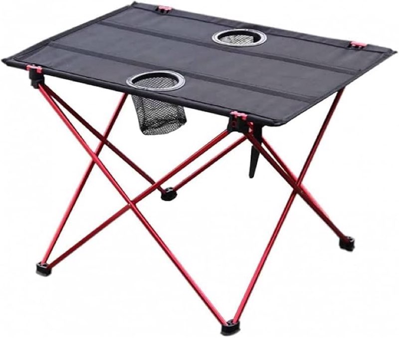 Folding Table Camping Table, Mini Foldable Camping Table, Folding Table Garden, Ultra-Light Outdoor Aluminum Square Picnic Table