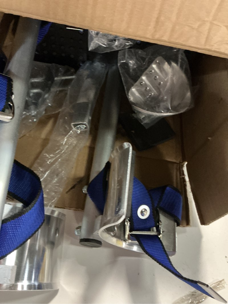 Condition photo showing Good Condition for 24" - 40" Drywall Stilts for Adults Height Adjustable Aluminum Work Stilts for Sheetrock Drop Ceiling Painting Painter Exterior Wall Painting or High Shrub Trimming 24''-40''