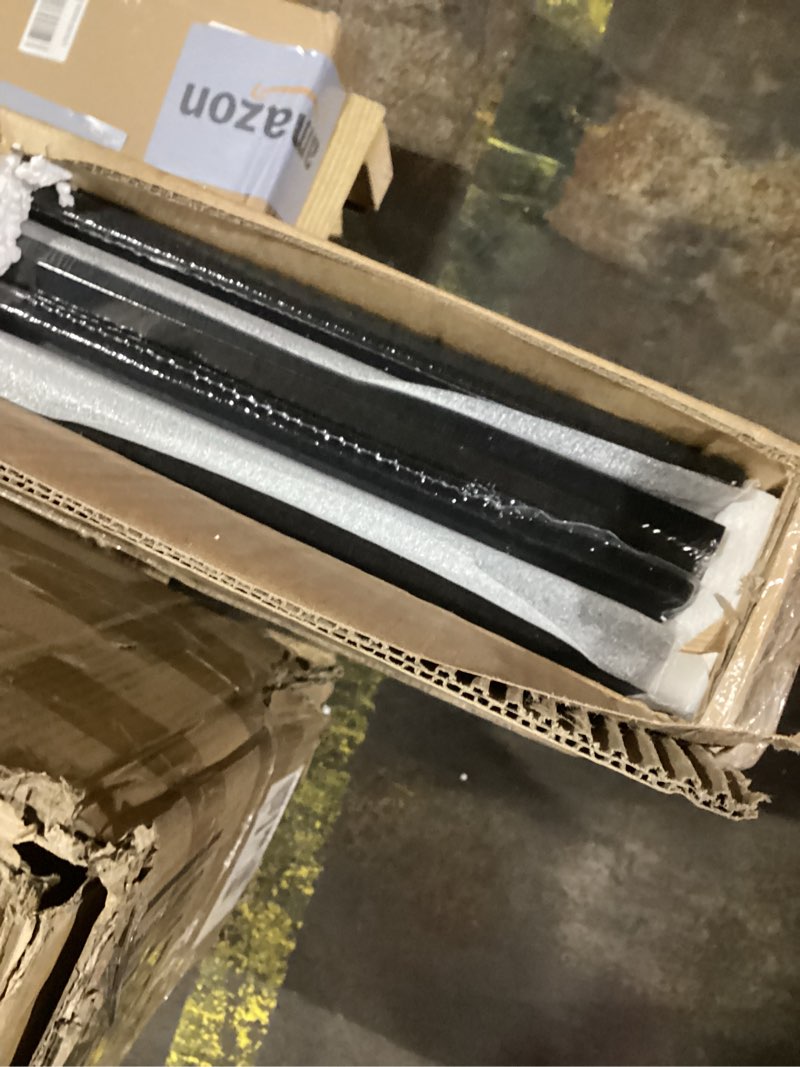 Condition photo showing Good Condition for neatiease wood slat wall panels, 4-piece 96" x 12.6", soundproof & noise cancelling, acoustic wall panels (black)