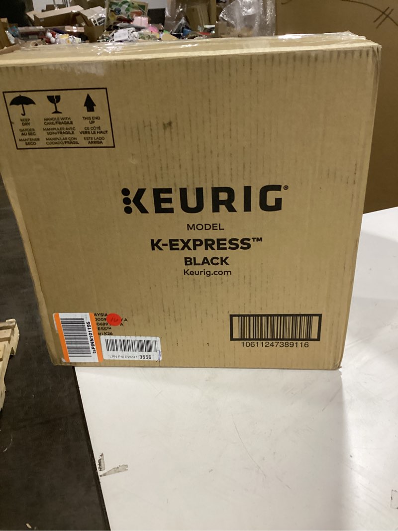 Condition photo showing Good Condition for Keurig K-Express Single Serve K-Cup Pod Coffee Maker, 3 Brew Sizes, Strong Button Feature, 42oz Removable Reservoir, Black