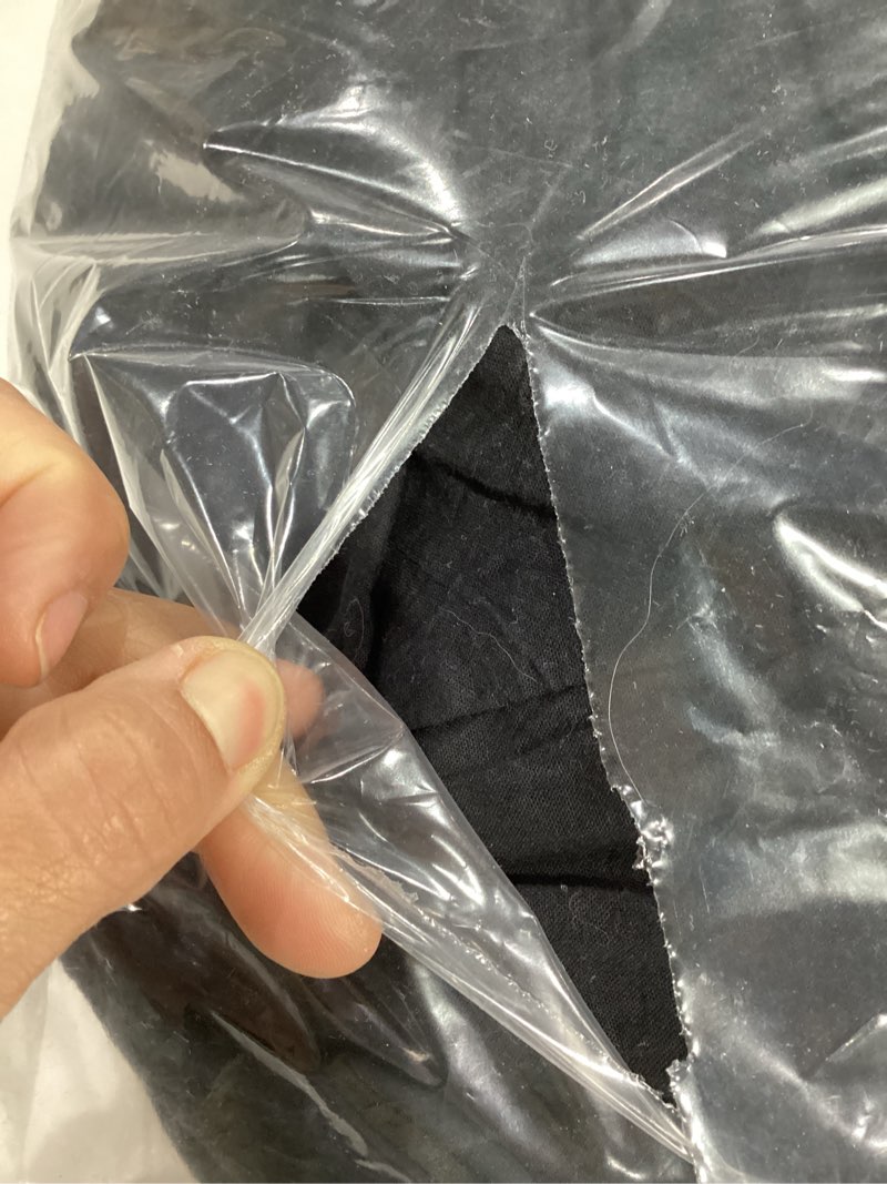 Condition photo showing New/Like New for BESTOUCH Sheet Set 100% Washed Cotton Linen Feel Super Soft Comfortable Chic Lightweight 4 Pcs Home Bedding Set Solid Deep Black Queen