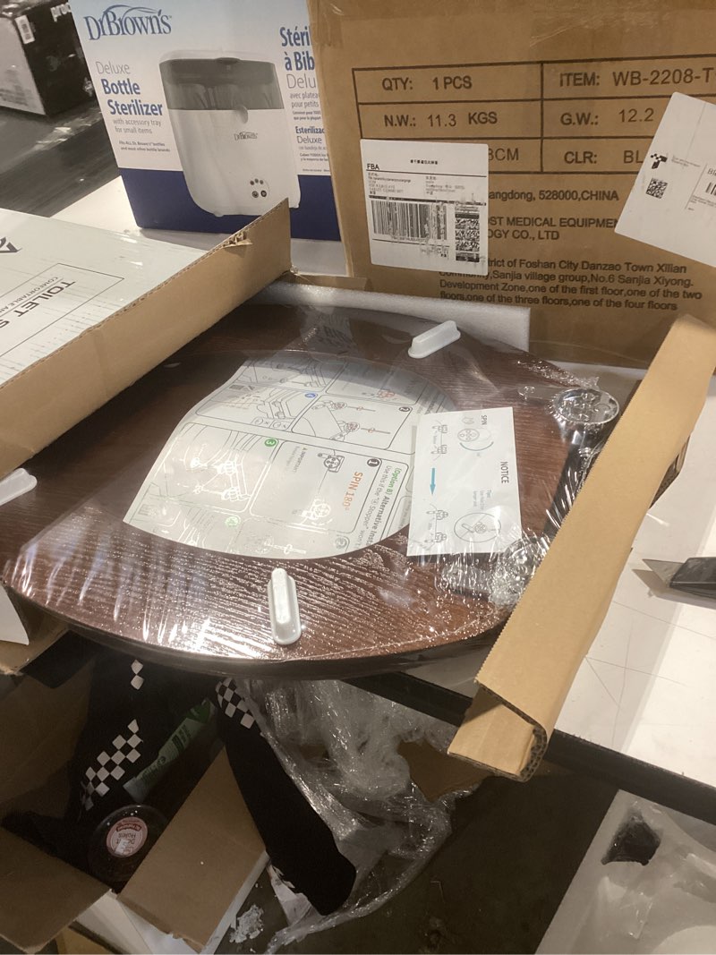 Condition photo showing Good Condition for Angel Shield Elongated Wood Toilet Seat with Quiet Close,Easy Clean,Quick-Release Hinges(Elongated,Dark Walnut)