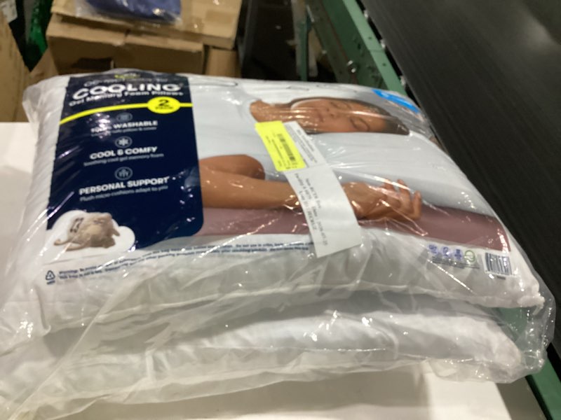 Condition photo showing Good Condition for serta gel memory foam cluster pillows, set of 2