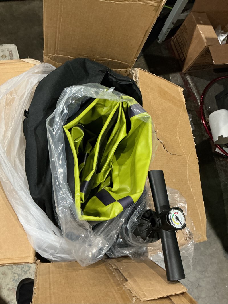 Condition photo showing As Is for wonitago packraft pvc inflatable travel kayak packrafts with drop stitch floor for flat water raf...