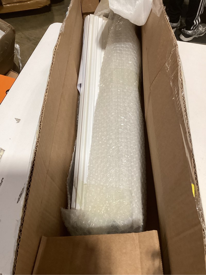 Condition photo showing Good Condition for 4 set of 24" x 24" pre-cut accent wall molding trim kit, peel and stick premade wainscoting panels for interior decoration, ready to assemble chair rail moulding 24" x 24" 4-frame