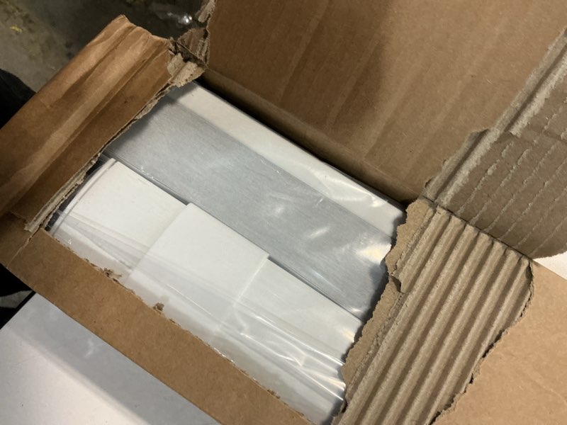 Condition photo showing Good Condition for LazBlinds No Tools No Drill Cordless Cellular Shades, Blackout Light Blocking Honeycomb Shades for Home, Thermal Insulation Blinds for Windows, 28" W x 48" H, White Blackout-white 28" W x 48" H