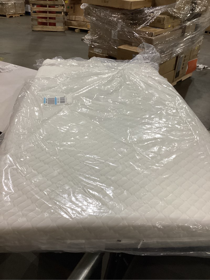 Condition photo showing New/Like New for Crib Mattress, Dual-Sided Breathable Baby and Toddler Memory Foam Mattress with Removable and Washable Cover, 100% Knitted Fabric, Fits Standard Cribs and Toddler Beds, 52" x 28" x 5" White