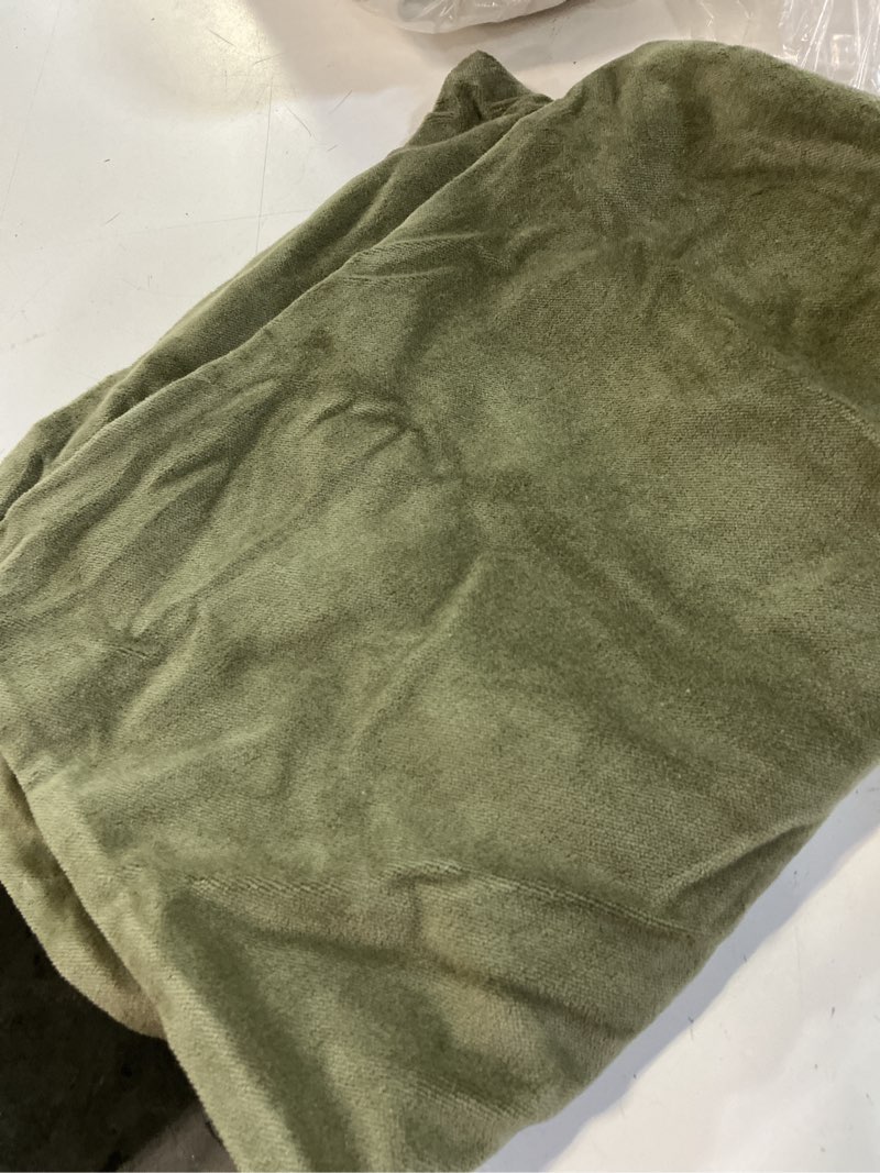 Condition photo showing Good Condition for contrast european linen pillow cover(color pine)(12x20)