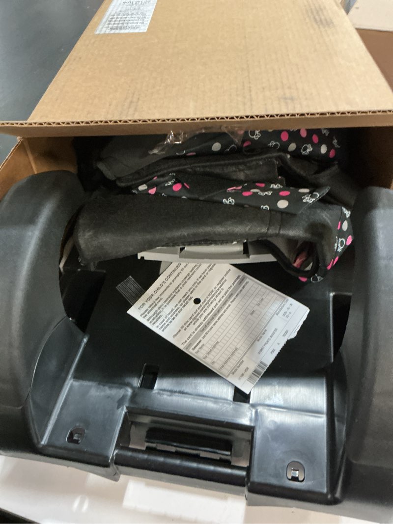 Condition photo showing As Is for disney baby pronto! belt-positioning booster car seat, modern minnie