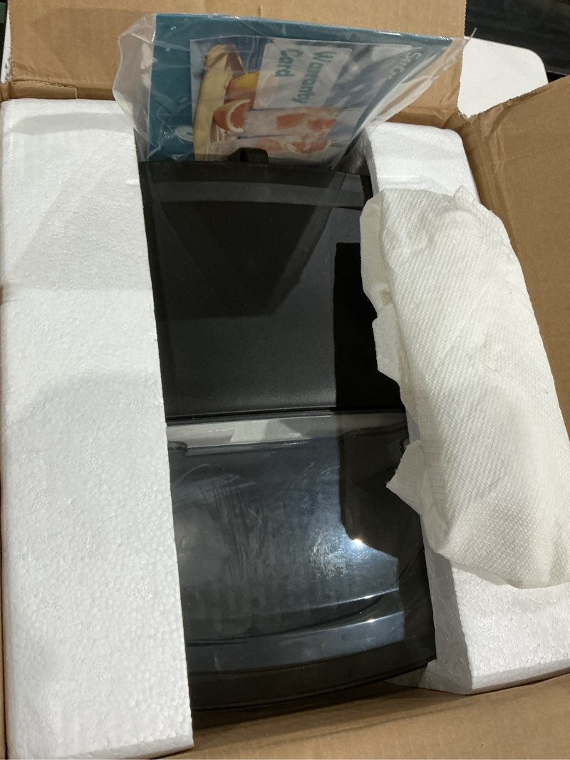 Condition photo showing As Is for nugget ice maker with handle, 40lbs/day countertop ice maker ready in 5 mins, soft sonic ice, auto-cleaning ice makers portable ice machine for home kitchen office party & large families