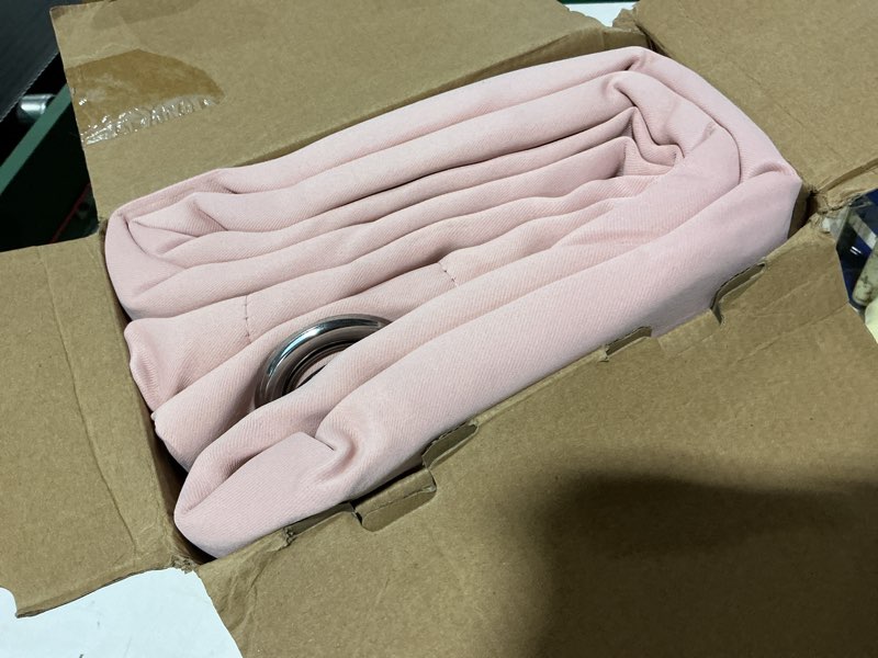 Condition photo showing New/Like New for miulee light pink 100% blackout curtains for bedroom 72 inch long, 2 thick layers thermal insulated black out window curtains with black liner, noise reducing living room drapes 2 panels light pink 40"w x 72"l (pack of 2)