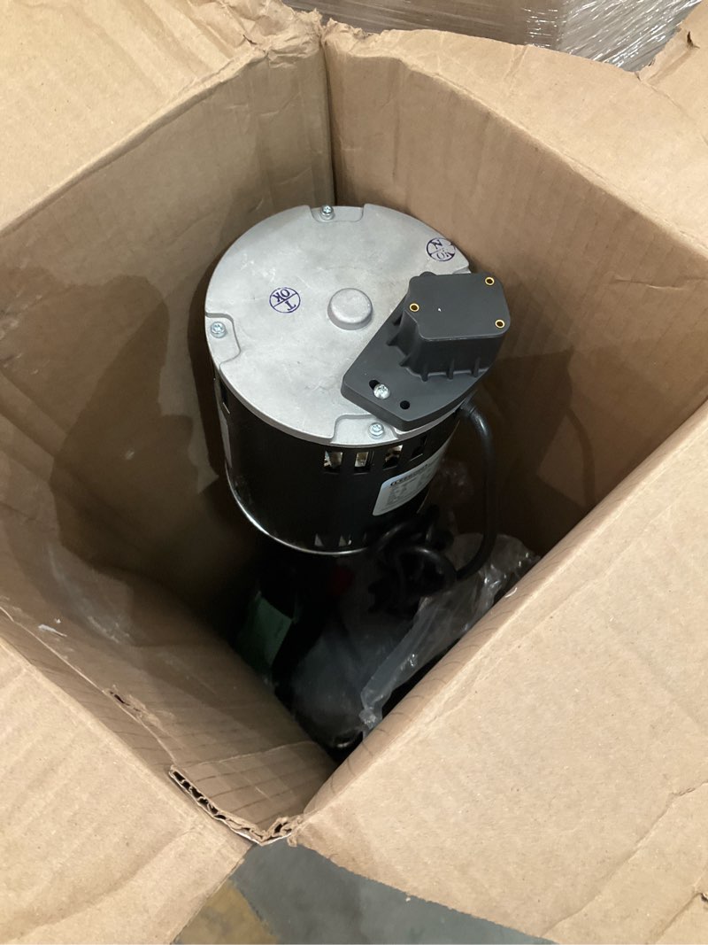 Condition photo showing Good Condition for zoeller 1/2 hp 3900 gph cast iron vertical float switch ac pedestal sump pump