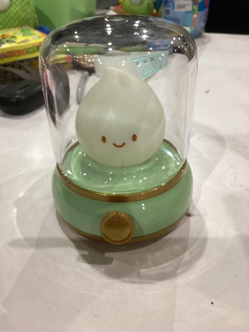 Condition photo showing Good Condition for Ghost Campfire Night Light, Small Cute Desk Lamp, Dimmable Cordless Bedside Table Lamp, 2 Modes Rechargebale Battery Oprated Warm Night Light for Bedroom/Kids/Baby Nursery, Vintage Ambient Lighting Green