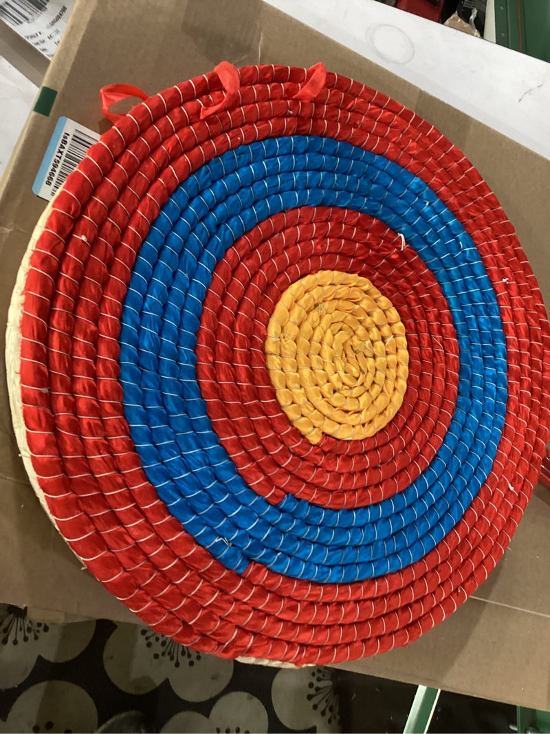 Condition photo showing New/Like New for SKYSHALO Traditional Hand-Made Archery Target Outdoor Arrow Target Solid Straw Target Shooting Bow for Recurve Bow Longbow or Compound Bow, 20" Arrow Target  