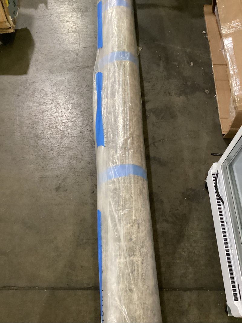 Condition photo showing Good Condition for loloi amber lewis morgan collection mog-02 navy/sand 7'-3" x 9'-3" 38" thick area rug feat. cloudpile, neutral, room décor, vintage inspired, livingroom, bedroom, dining area navy / sand 7'3" x 9'3" (rectangular)