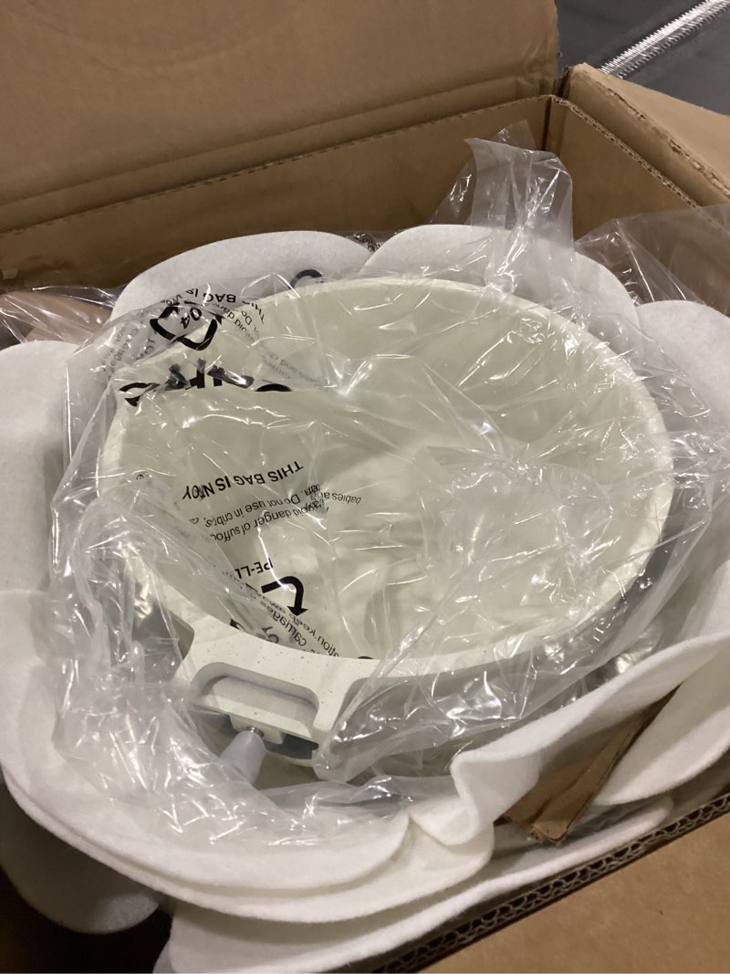 Condition photo showing New/Like New for carote 14 pcs pots and pans set nonstick,cookware set kitchen cooking set with utensil and pan protectors cream white 14 piece