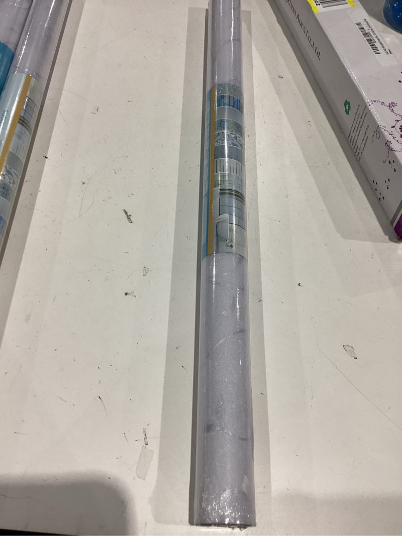 Condition photo showing Good Condition for bloss window privacy film frosted glass window film non adhesive film removable decorative bathroom door window covering (23.6 x 118 inch)