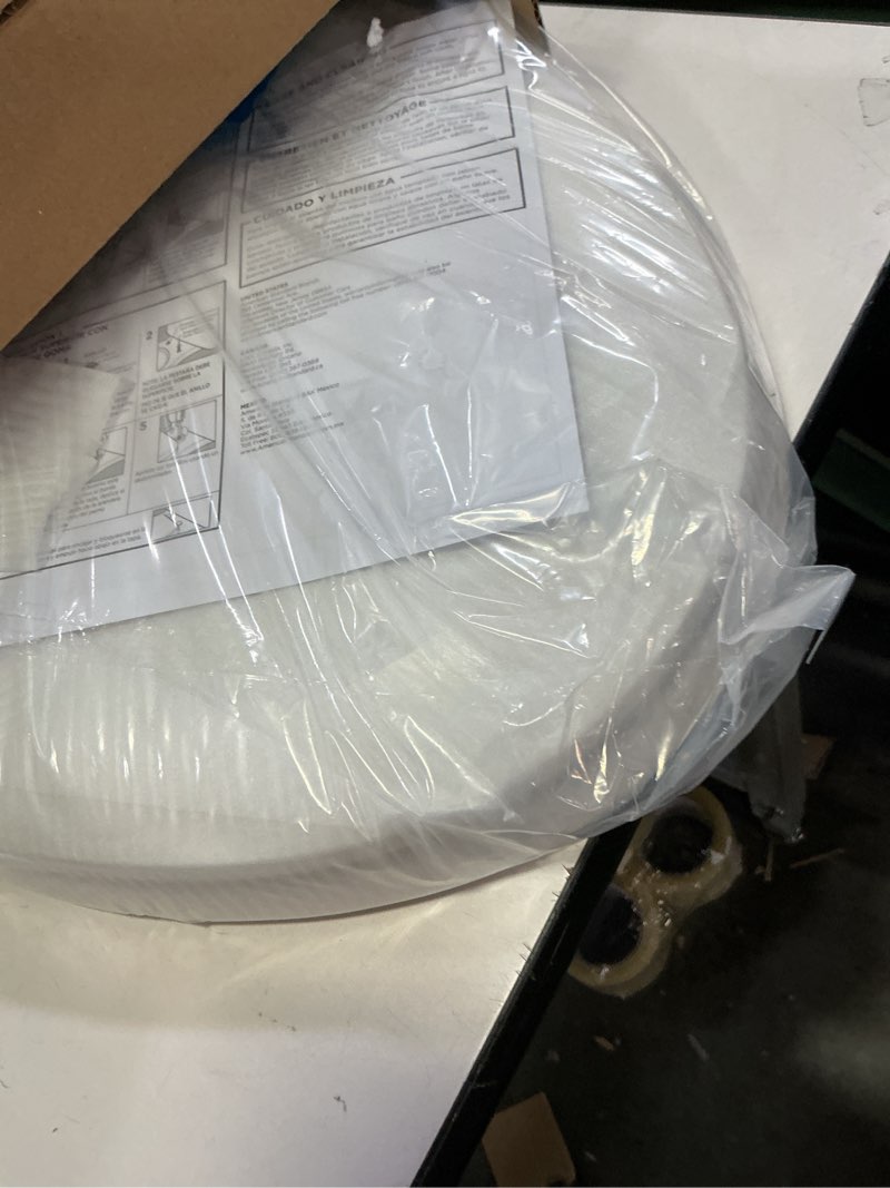 Condition photo showing As Is for American Standard 5503A00B.020 Transitional Slow-Close Elongated Front Toilet Seat, White