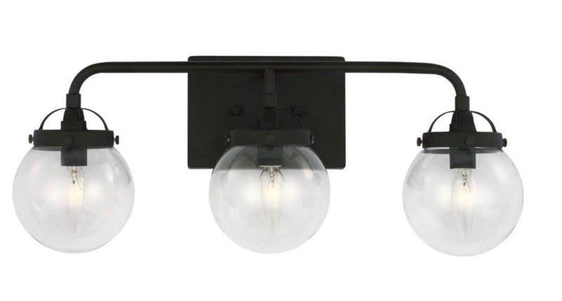 Generation Lighting 4000403 Bryce 3 Light 22  Wide Vanity Light - Black