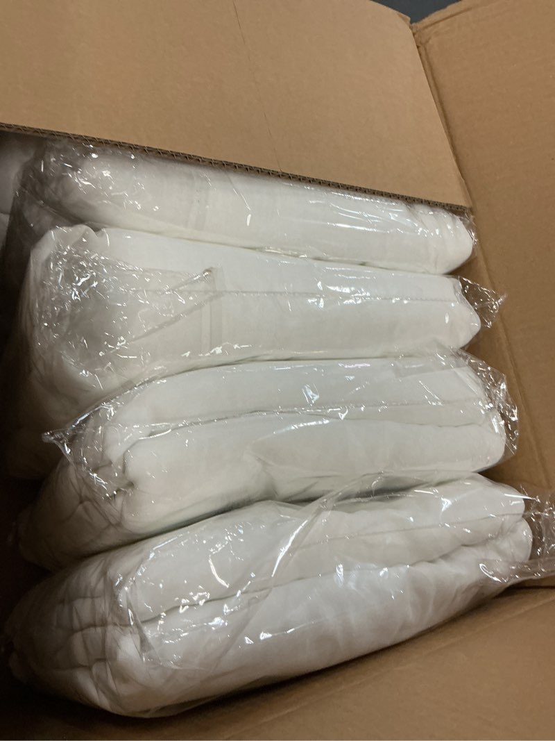Condition photo showing New/Like New for rewomc 6 panel white wedding drapes, 5ftx30ft cheesecloth sheer fabric curtains for arch, romantic d