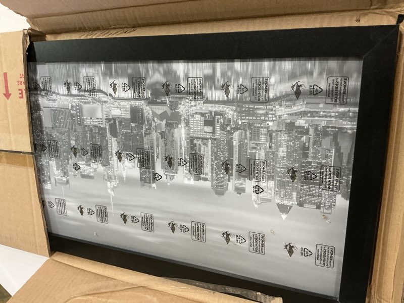 Condition photo showing Good Condition for Giverny 12x36 Picture Frames Black 1 Pack, Wood 12x36 Panoramic Picture Frame for Wall Mounting, Simple and Classic Style Suitable for Decorating Houses, Offices, Hotels 12x36 black