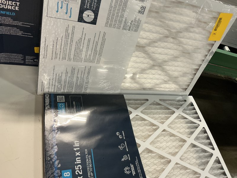 Condition photo showing New/Like New for (2 pack)project source 16-in w x 25-in l x 1-in merv 8 electrostatic pleated air filter