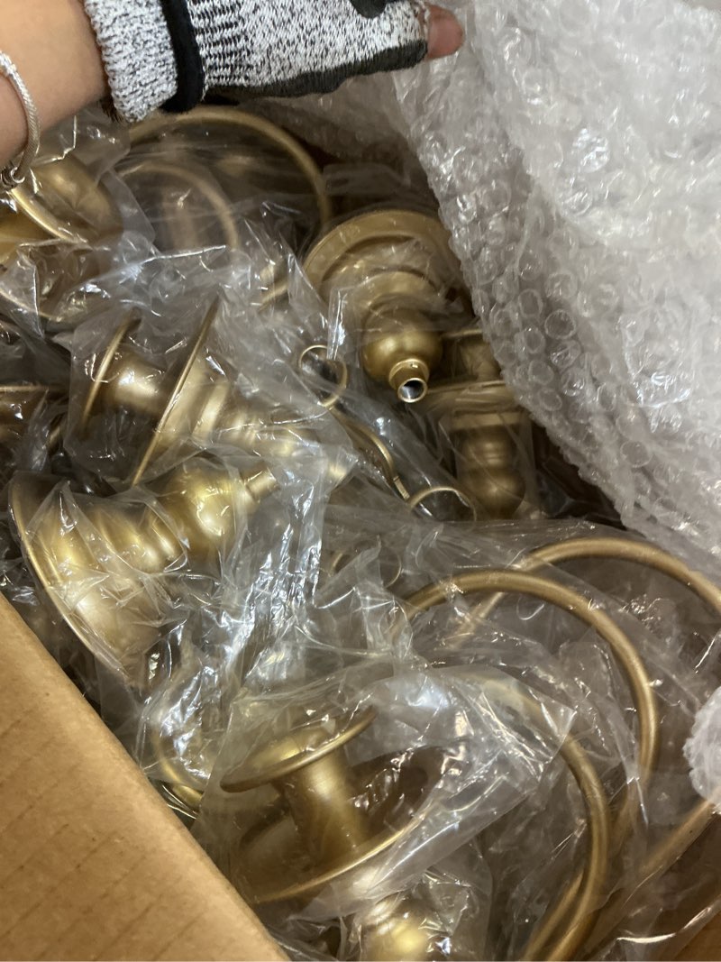 Condition photo showing Good Condition for gold candelabra for wedding event decor, 50'' tall floor candle holders, 2 pcs metal 5 arm centerpiece decorations for 5 candlesticks party wedding aisle home decor gold 50in-2pcs