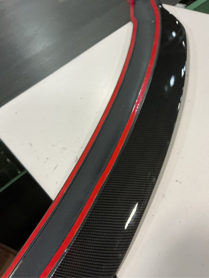 Condition photo showing Good Condition for rear spoiler wing fit for toyota camry 2025 2026 r style le/se/xle/xse/hybrid duckbill high kick decklid trunk lip exterior accessories(carbon fiber style) carbon fiber look