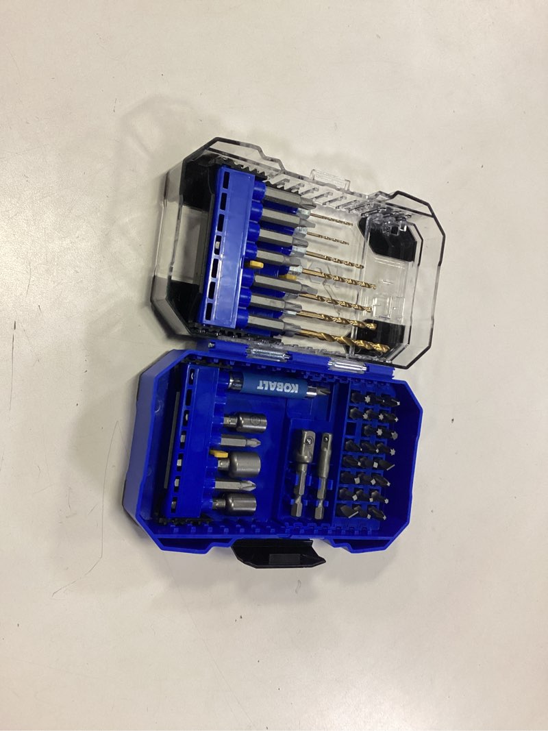 Condition photo showing As Is for Kobalt Screwdriver Bit Set 50 -Piece ( incomplete missing 3pcs) 