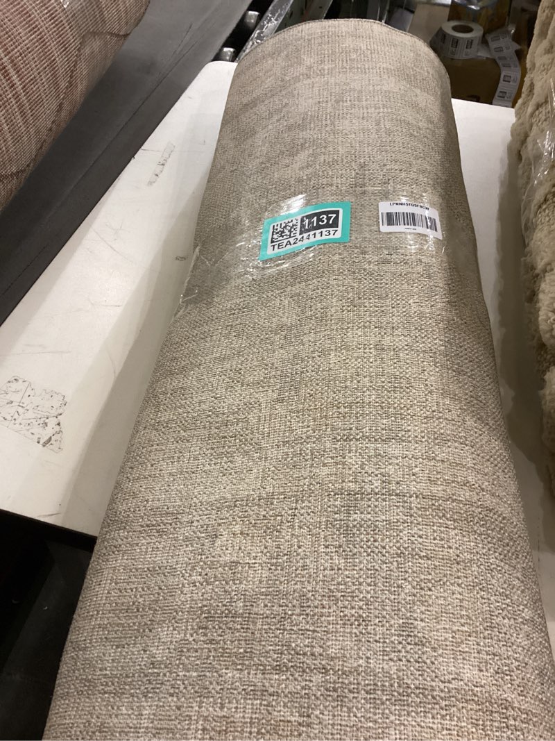 Condition photo showing As Is for Loloi Chris Loves Julia Louisa Collection LOI-04 Lagoon/Ivory 2'-7" x 10'-0", .38" Pile Height, Runner Rug Lagoon / Ivory 2'7" x 10' (Rectangular)